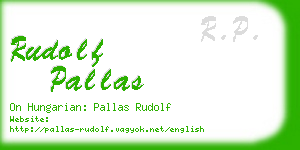 rudolf pallas business card